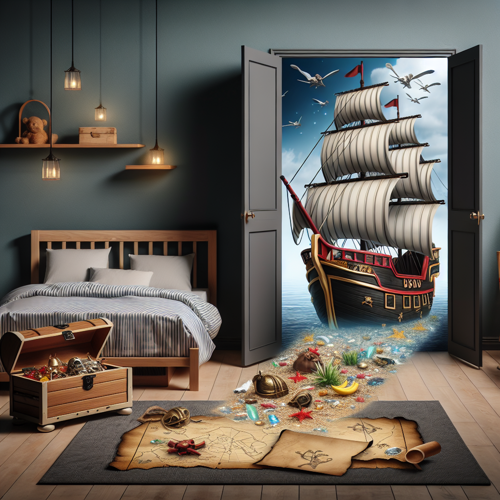 Child's Bedroom to Pirate's Island Transformation